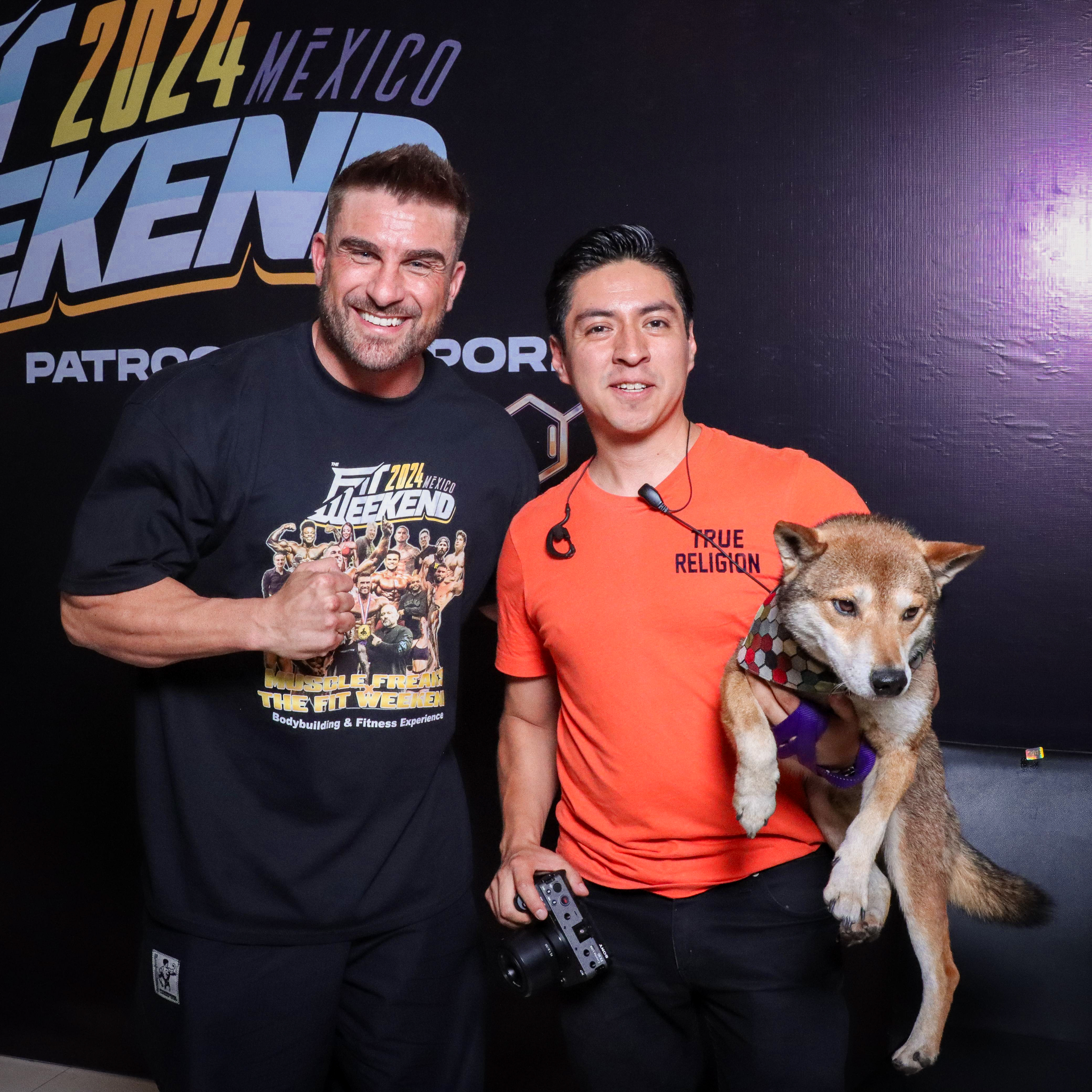 Miguel Ángel Salomón con Milo